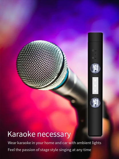 BLALION Wireless RGB LED Car Ambient Light – USB Rechargeable Star Projector with Voice Control for Interior &amp; Party Decoration