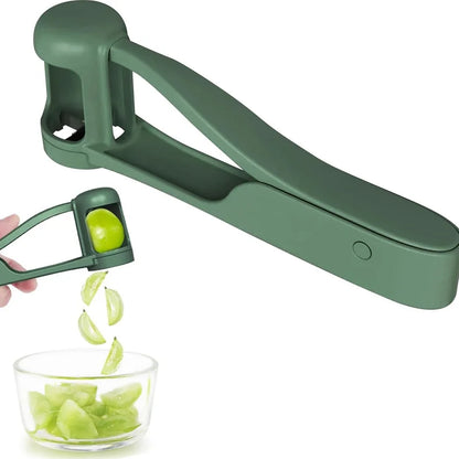 Toddler-Friendly Tomato and Grape Slicer Cutter – Cherry Fruit Salad Tool, Baby Kitchen Gadget for Easy Cutting