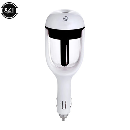 Compact Car Air Humidifier with Steam Purifier and Essential Oil Aroma Diffuser for Vehicle Freshening &nbsp;