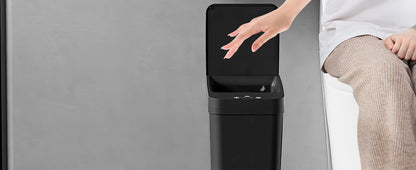 12L Smart Touchless Trash Can – Automatic Motion Sensor Waste Bin with Lid, Waterproof Electric Garbage Bin for Bathroom &amp; Kitchen