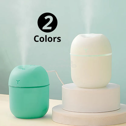 Mini USB Ultrasonic Air Humidifier – 220ML Portable Aromatherapy Diffuser &amp; Mist Maker for Car and Home with Anion Purification