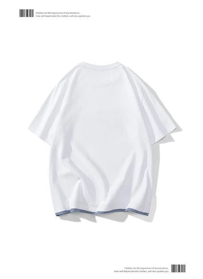 Men’s Loose Fit Letter Print T-Shirt – Harajuku Y2K Streetwear Short Sleeve Casual Tee