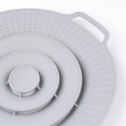 30cm Silicone Anti-Spill Pot Lid – Reusable Splash-Proof Cover for Microwave, Gas Cooktops & Kitchen Use