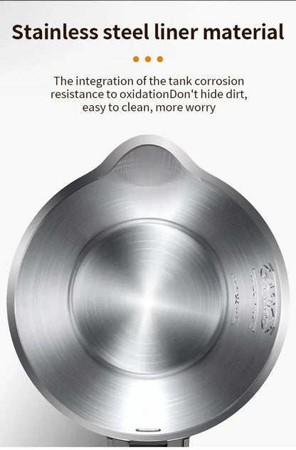 Portable 500ML Stainless Steel Electric Kettle – Travel Water Boiler Pot for Tea, Coffee, Hotel, Home &amp; Kitchen Use