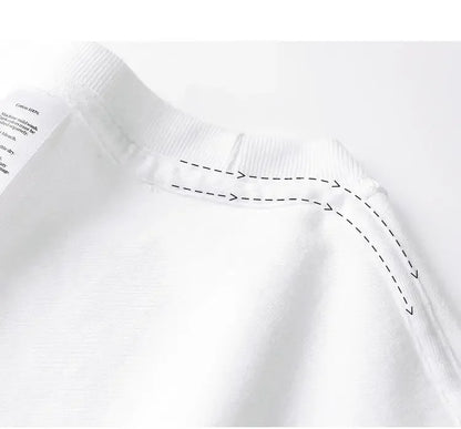 2-Pack Unisex Solid Color T-Shirts – 100% Cotton, Loose Fit, Short Sleeve, Basic Everyday Tees for Men & Women, White & Black Options