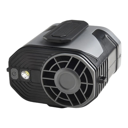 Portable Waist Clip Fan with Adjustable Speeds & LED Light – Hands-Free Cooling for Outdoor Activities