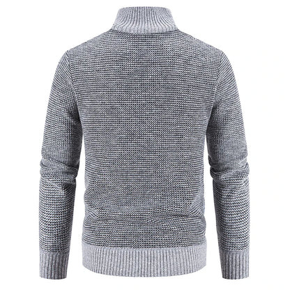 Men's Knit Baseball Jacket – Autumn Winter Casual Business Pullover Sweater, Korean Style Windbreaker Jumper