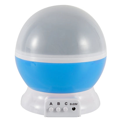 Rotating Starry Sky Night Light Projector – Galaxy Moon Lamp for Baby Nursery, Bedroom Decor &amp; Table Lighting