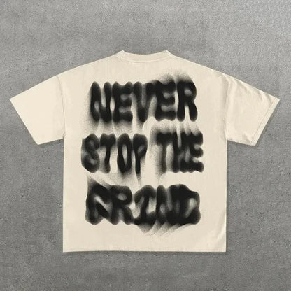 Y2K Harajuku Gothic Oversized Graphic Tee – Unisex Hip Hop Round Neck Cotton Short Sleeve Shirt