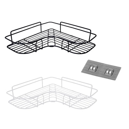 Corner Iron Bathroom Shelf Kitchen Organizer Rack Shower Caddy for Shampoo and Accessories Storage