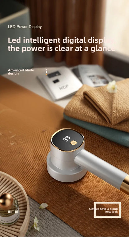 USB Rechargeable Electric Fabric Shaver – Portable Lint Remover for Sweaters, Clothes &amp; Furniture