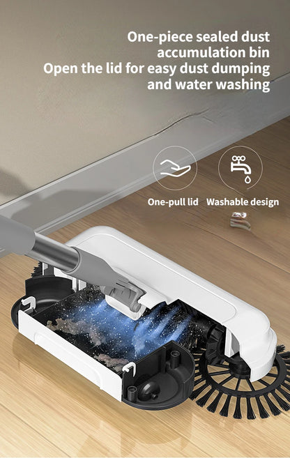All-in-One Manual Sweeping Broom & Dustpan Set – Hand-Push Floor Sweeper & Vacuum Cleaner for Home Use