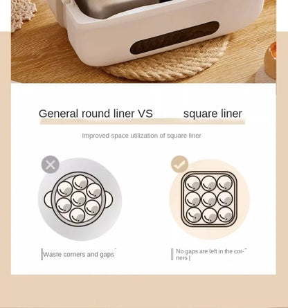 Portable Electric Lunch Box with Self-Heating, 220V Rice Cooker and Multi-Function Food Steamer