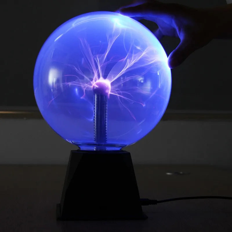 3/4/5/6 Inch Plasma Globe Lamp – LED Touch-Sensitive Magic Ball Night Light for Bedroom Decoration &amp; Kids Gifts &nbsp;
