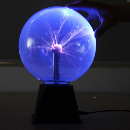 3/4/5/6 Inch Plasma Globe Lamp – LED Touch-Sensitive Magic Ball Night Light for Bedroom Decoration &amp; Kids Gifts &nbsp;