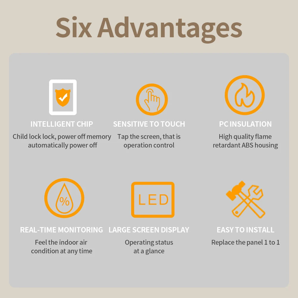 Smart LCD Touchscreen Thermostat 16A Temperature Controller for Electric Floor Heating Systems