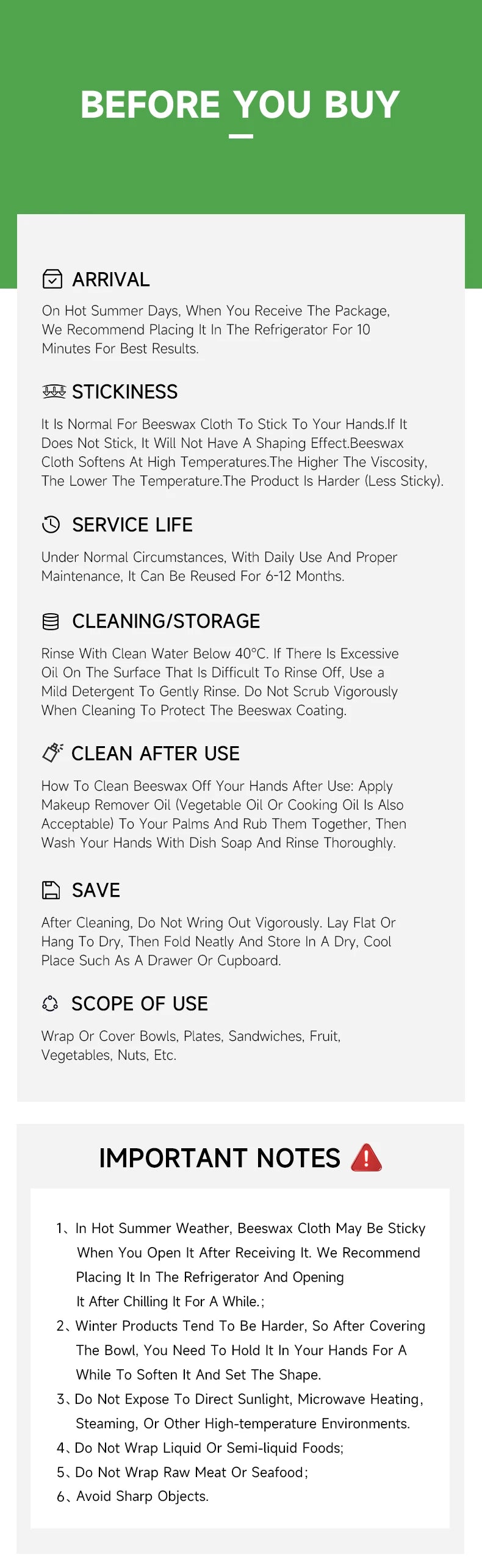 WEEDI Eco-Friendly Beeswax Food Wraps – Reusable, Plastic-Free Food Storage Alternative for Sustainable Living