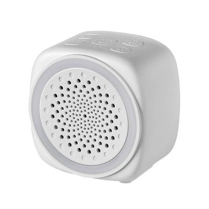 RGB Light Baby White Noise Machine with Timer, Sleep Sound Player, Night Light, USB Rechargeable - White