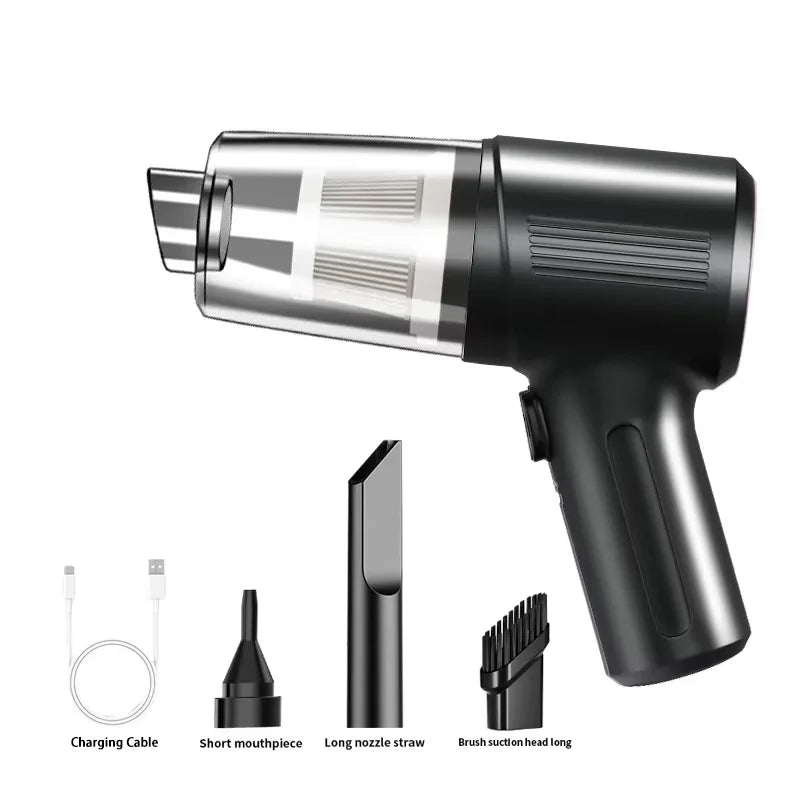 Cordless Handheld Car Vacuum Cleaner – Powerful Suction & Blower, Portable Mini Vacuum for Car and Home Use