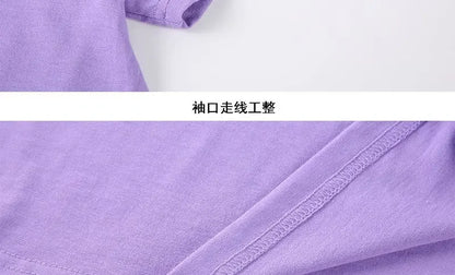 100% Cotton Unisex T-Shirt – Solid Color O-Neck Short Sleeve Tee, Korean Loose Fit (M–4XL)