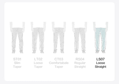SIMWOOD 2025 Spring-Summer Men's Loose Straight Chinos – 100% Cotton, 320gsm, Smart Casual Lightweight Trousers