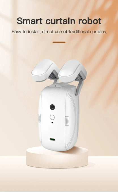 Smart WiFi/Bluetooth Curtain Opener – Automatic Electric Curtain Robot for Roman Rod & Track with Remote App Control