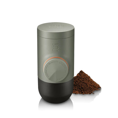 WACACO Minipresso GR2 Portable Espresso Maker – Outdoor Travel Coffee Machine Compatible with Ground Coffee – Ideal for Camping & Gifts