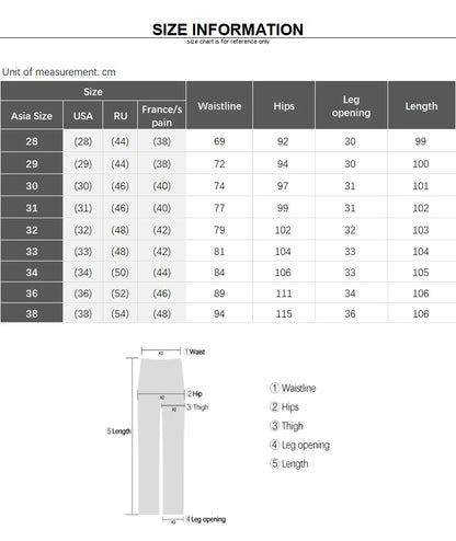 Men's Winter Fleece-Lined Slim Fit Pants – Thick Warm Straight-Leg Casual Business Trousers (Sizes 28-38)