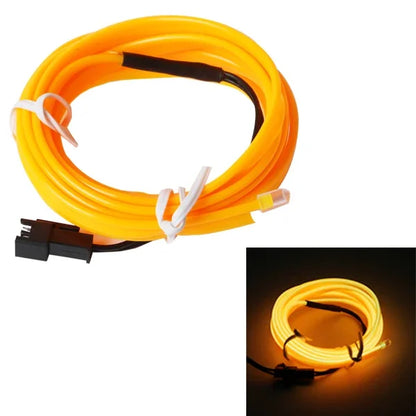 Flexible EL Neon LED Strip Light – USB Powered Car Interior Ambient Lamp (1M/2M/3M/5M)
