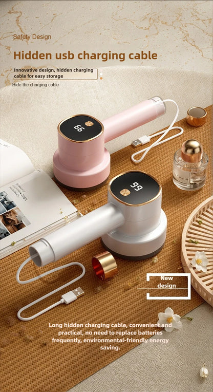 USB Rechargeable Electric Fabric Shaver – Portable Lint Remover for Sweaters, Clothes &amp; Furniture