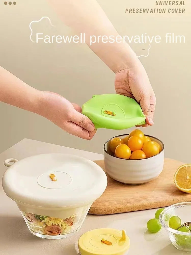 Reusable Silicone Stretch Lids – Flexible Food Covers for Bowls, Cups, Cans, and Containers &nbsp;