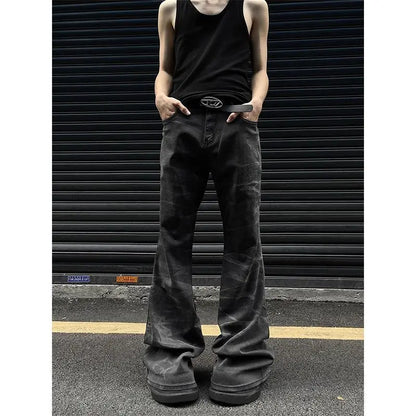 Unisex Retro Straight-Leg Jeans – High Street Loose Fit for Men & Women | Hip-Hop Autumn Streetwear