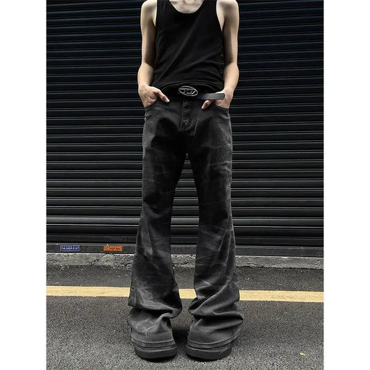 Unisex Retro Straight-Leg Jeans – High Street Loose Fit for Men & Women | Hip-Hop Autumn Streetwear