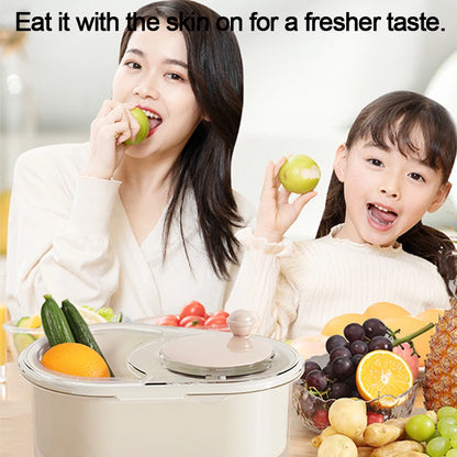 Effortless ABS Vegetable & Fruit Washing Basket – Gentle Lift Design with Drain Function