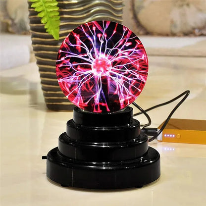 3/4/5/6 Inch Plasma Globe Lamp – LED Touch-Sensitive Magic Ball Night Light for Bedroom Decoration &amp; Kids Gifts &nbsp;