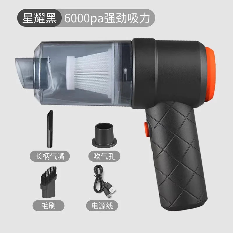 Cordless Wireless Car Vacuum Cleaner 6000Pa Strong Suction Handheld Vacuum for Home, Office, and Car Use