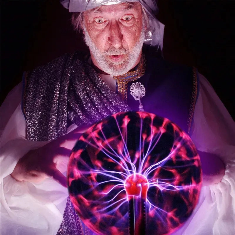 3/4/5/6 Inch Plasma Globe Lamp – LED Touch-Sensitive Magic Ball Night Light for Bedroom Decoration &amp; Kids Gifts &nbsp;