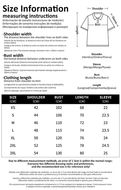 Men’s Short Sleeve Polo Shirt – Casual Micro-Elastic Breathable Button-Up Top for Daily Wear and Fashion
