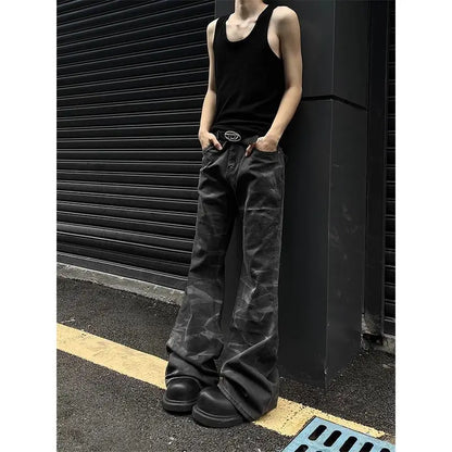 Unisex Retro Straight-Leg Jeans – High Street Loose Fit for Men & Women | Hip-Hop Autumn Streetwear