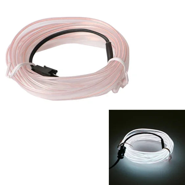 Flexible EL Neon LED Strip Light – USB Powered Car Interior Ambient Lamp (1M/2M/3M/5M)