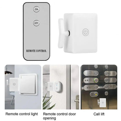 Wireless Smart Light Switch Controller with Remote – Long Range, Button Pusher to Turn Off Lights Automatically