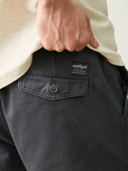 SIMWOOD Men’s Straight-Leg Chino Pants – 2025 Autumn Collection, 320gsm Washed Fabric, Plus Sizes Available