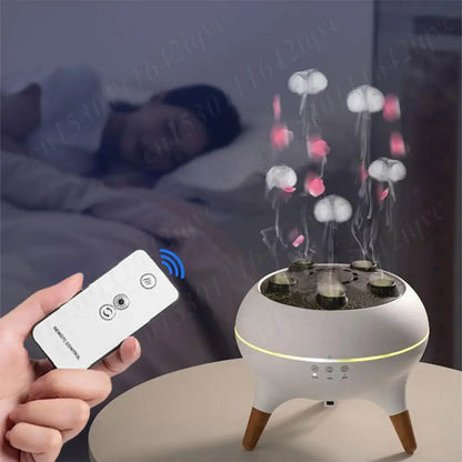 Color-Changing Jellyfish-Themed Air Humidifier & Aromatherapy Diffuser with LED Night Light – Ideal for Home, Bedroom, or Office