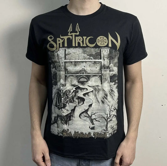 Satyricon "Dark Medieval Times" Graphic T-Shirt – Black Metal Band Tee