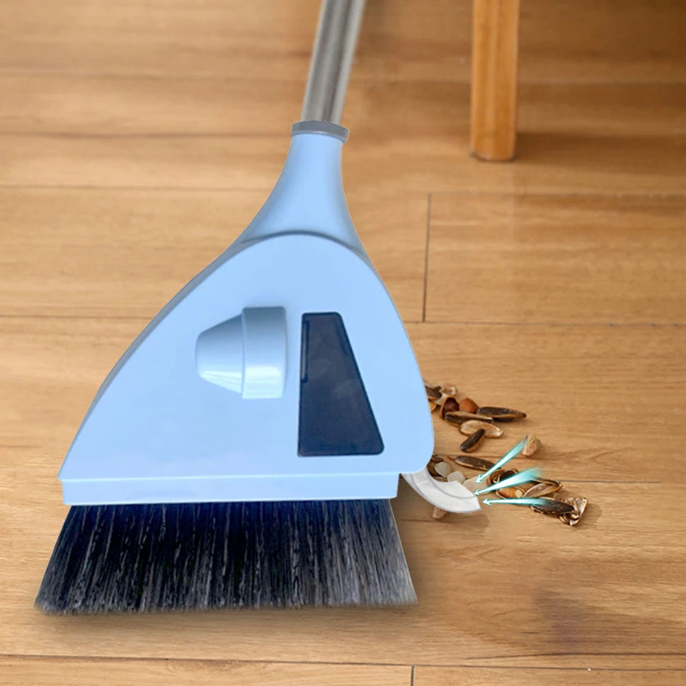 Smart Cordless Floor Sweeper – 2-in-1 Broom & Vacuum Cleaner with Dust Collection, Lazy Handheld Design for Effortless Cleaning