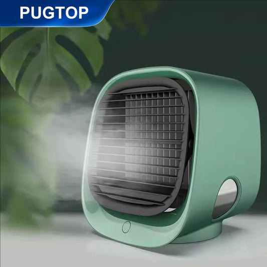 Portable Mini Air Conditioner – Personal Evaporative Cooler with 3-Speed Fan, Compact Desk Cooling Fan for Office, Home, or Car Use