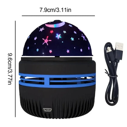 LED Starry Sky &amp; Northern Lights Projector Lamp with Remote Control and Auto-Rotation – Perfect for Home and Party Decoration