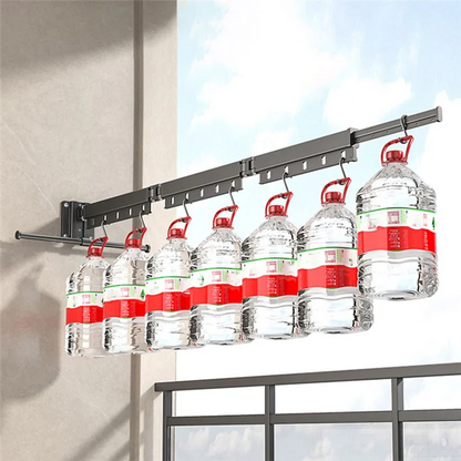 A45Z Foldable Wall-Mounted Laundry Rack – Telescopic Space-Saving Clothes Drying Solution