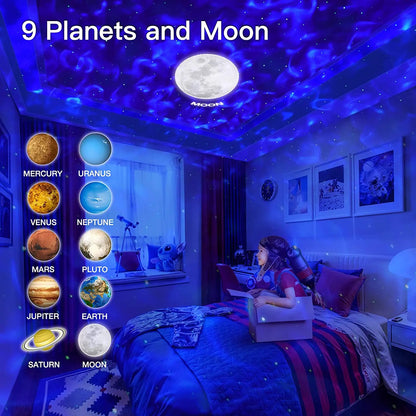 Star, Galaxy, Planet, projector, night light, 15-color Nebula, starry sky light, remote control music, atmosphere light