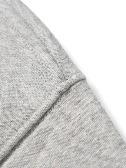 SIMWOOD 2025 Oversized 340gsm Brushed Fleece Sweatshirt – Embroidered Heavy-weight Pullover for Men